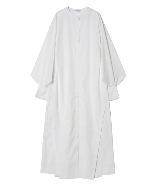 UN3D.（アンスリード）の「W TRIANGLE TUCK SH OP（シャツワンピース・レディース・ホワイト/ミックス・36/38）」の4枚目の写真