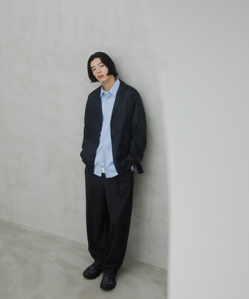 URBAN RESEARCH DOORS(アーバンリサーチドアーズ)の「RA/LYO Sheer Shirts Jacket(テーラードジャケット・メンズ・NAVY/BLACK・M/L)」の13枚目の写真