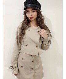 GYDA | FALLショートトレンチコート(トレンチコート)