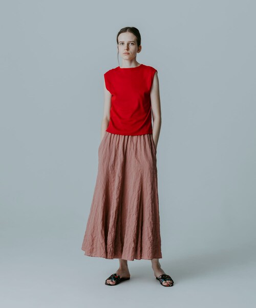 かぐれ（カグレ）の「MEYAME　PLEATED FLARE SKIRT（スカート・レディース・BLUE/RED・Free）」の18枚目の写真