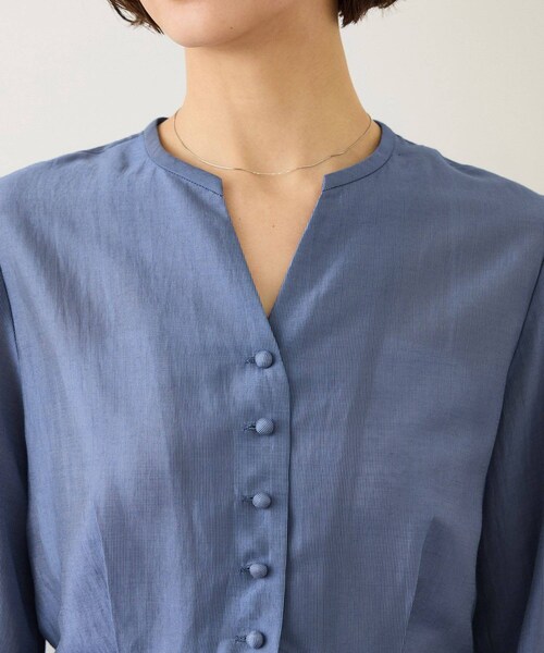 ROPE'（ロペ）の「カールマイヤーウエストタックペプラムブラウス/イージーケア（シャツ/ブラウス・レディース・ブルー系/ピンク系・36/38）」の19枚目の写真