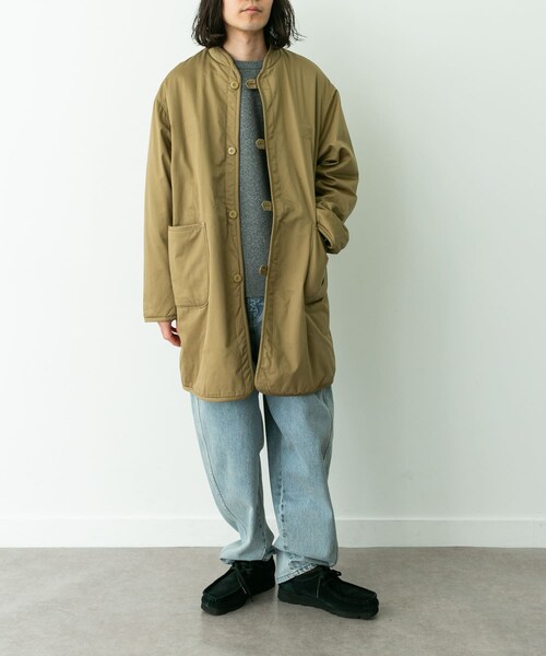 URBAN RESEARCH Sonny Label（アーバンリサーチサニーレーベル）の「ARMY TWILL　Twill Reversible Coat（テーラードジャケット・メンズ・KHAKI/BLACK/BEIGE・S/M/L）」の16枚目の写真