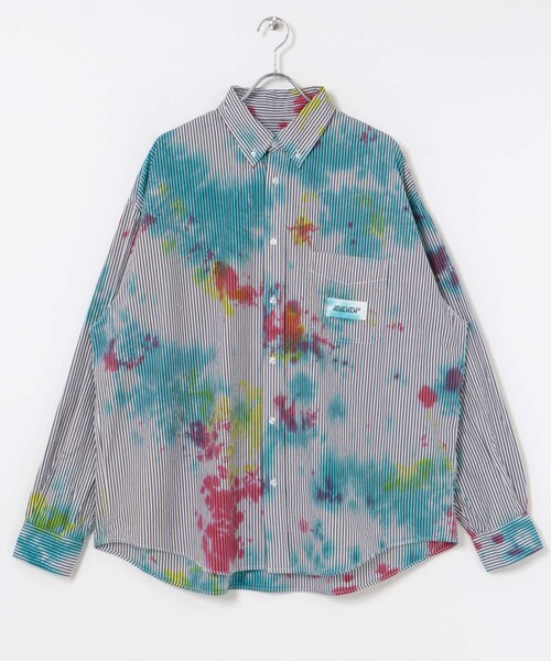URBAN RESEARCH（アーバンリサーチ）の「dDdDdDd　STRIPE TIE DYE LONG-SLEEVE SHIRTS（シャツ/ブラウス・メンズ・BROWN/BLUE/L.BLUE/NAVY・S/M/L/XL/XXL）」の22枚目の写真