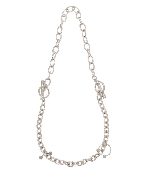 MURUA（ムルーア）の「2WAYチェーンネックレス（ネックレス・レディース・シルバー/ゴールド・F）」の2枚目の写真