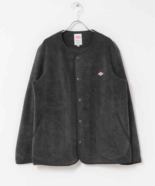 URBAN RESEARCH DOORS（アーバンリサーチドアーズ）の「DANTON　FLEECE COLLARLESS JACKET（テーラードジャケット・メンズ・BLACK/DK.GREY/C.GREY/CHOCOLATE/MARBLE/NAVY BLUE・40/42/44）」の16枚目の写真