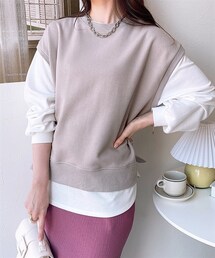 nissen | 重ね着風トップス(Tシャツ/カットソー)