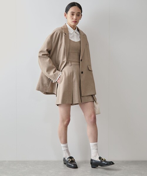VIS(ビス)の「サマーツイードタックフレアショートパンツ(その他パンツ・レディース・キナリ系/キャメル系・M/S)」の14枚目の写真