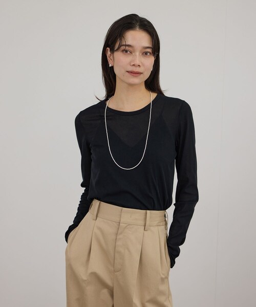 ADAM ET ROPE'（アダムエロペ）の「【J'aDoRe・店舗限定】【ERICKA NICOLAS BEGAY（エリッカニコラスビゲイ）】ナバホパールネックレス3mm/80cm（ネックレス・レディース・シルバー・F）」の19枚目の写真