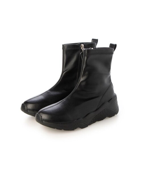 noyau(ノヤウ)の「ノヤウ noyau 軽量スニーカーショートブーツ (ブーツ・レディース・BL/BLS/GY/KH・S/22.5cm/M/23.5cm/L/24.5cm/LL/25cm)」の2枚目の写真