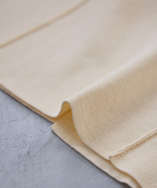 VIS（ビス）の「ピンタックデザインニットスカート（スカート・レディース・オフホワイト/ネイビー・F）」の21枚目の写真