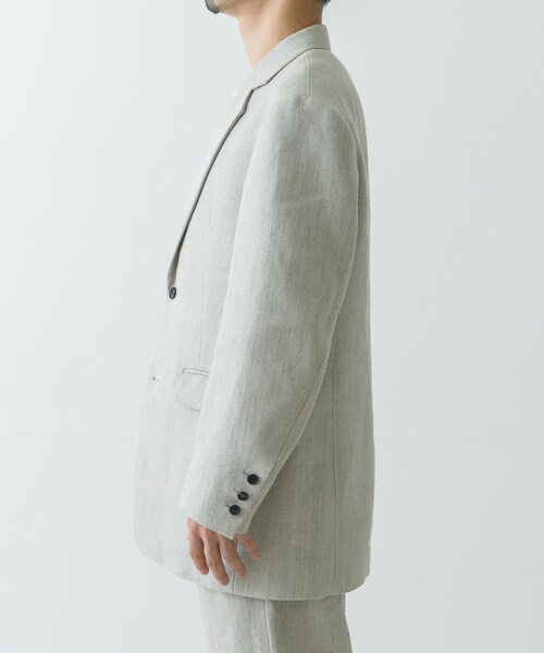 URBAN RESEARCH(アーバンリサーチ)の「semoh DeadStock Linen Jacket(テーラードジャケット・メンズ・BEIGE・2/3)」の5枚目の写真