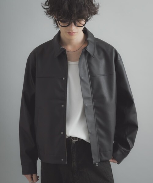 SENSE OF PLACE by URBAN RESEARCH（センスオブプレイスバイアーバンリサーチ）の「FLジップブルゾン（ブルゾン・メンズ・BLACK/GREIGE・M/L）」の6枚目の写真