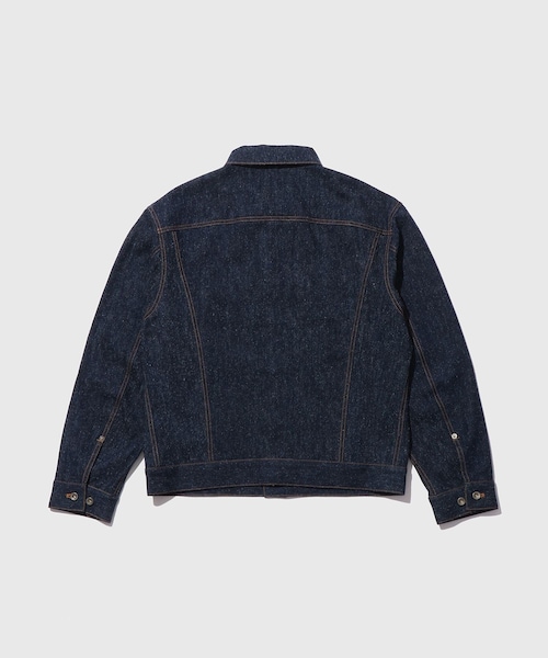 ADAM ET ROPE'(アダムエロペ)の「【Cale/カル】cotton silk denim Trucker(デニムジャケット・メンズ・ネイビー・2/3)」の14枚目の写真