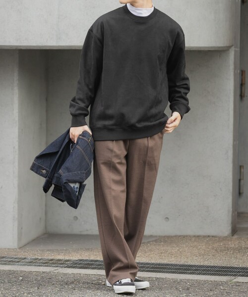 ITEMS URBANRESEARCH（アイテムズ アーバンリサーチ）の「裏フリースF.S.プルオーバー（その他トップス・メンズ・L.BEG/MOC/OLV/BLK・M/L）」の9枚目の写真