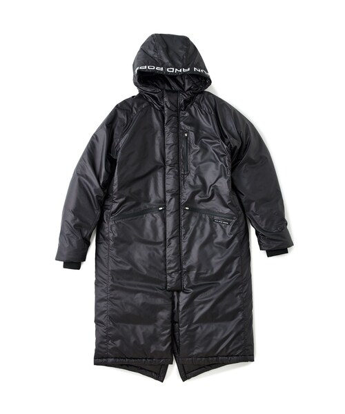 ROPE'（ロペ）の「【J'aDoRe限定】ロゴ入り中綿ベンチコート/撥水・ユニセックス（その他アウター・レディース・ブラック・M）」の5枚目の写真