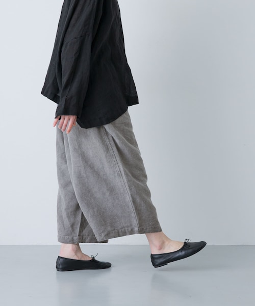 かぐれ（カグレ）の「MITTAN　起毛大麻ワイドパンツ（その他パンツ・レディース・薄炭・2）」の6枚目の写真