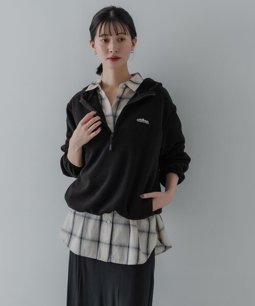 URBAN RESEARCH（アーバンリサーチ）の「『別注』THOUSAND MILE×URBAN RESEARCH　KNIT FREECE HF-ZIP HOODIE（パーカー・レディース・OFF WHITE/BORDEAUX/BLACK・M/L）」の20枚目の写真