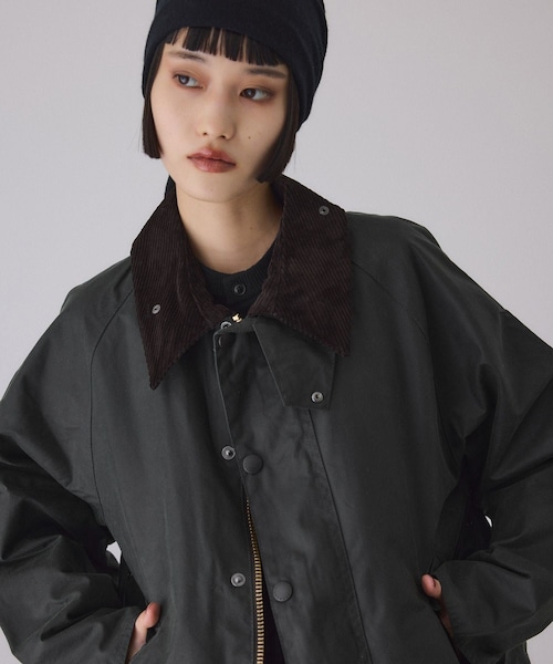 ADAM ET ROPE'（アダムエロペ）の「【J’aDoRe限定】【Barbour（バブアー）】OS TRANSPORT WAX JACKET（その他アウター・レディース・ブラック/カーキ・34/36）」の20枚目の写真