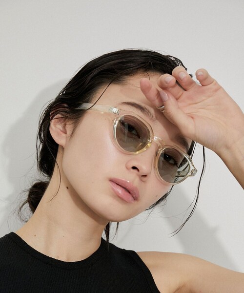 ADAM ET ROPE'（アダムエロペ）の「【WEB限定】・【定番人気】クラウンパントサングラス（サングラス・レディース・ブラック/キナリ・F）」の19枚目の写真