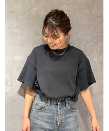 Ungrid | 【WEB限定】ワッフルハーフスリーブTee(Tシャツ/カットソー)