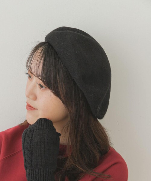 RODE SKO（ロデスコ）の「ウールベレー（ハンチング/ベレー帽・レディース・CHARCOAL/BLACK/NAVY・FREE）」の7枚目の写真