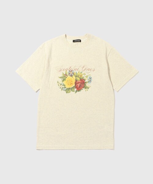 ADAM ET ROPE'（アダムエロペ）の「【TENDER PERSON/テンダー パーソン】FLOWER GARDEN TEE（Tシャツ/カットソー・メンズ・スミクロ/ライトグレー・1/2）」の3枚目の写真