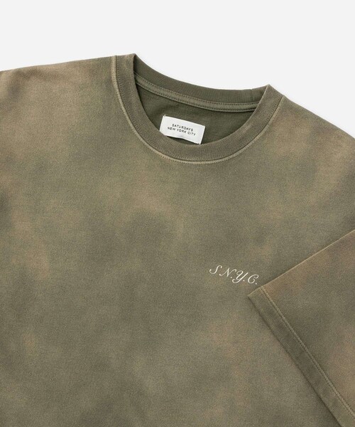 Saturdays NYC（サタデーズ ニューヨークシティ ）の「S.NYC Terry SS Sweatshirt（Tシャツ/カットソー・レディース・ブラック系/オリーブ/ネイビー・L/M/S/XL）」の16枚目の写真