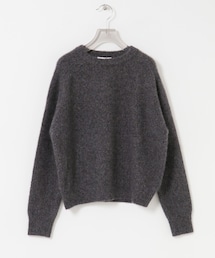 URBAN RESEARCH | new basic CASHMERE SILK MOULINE CREW-NECK KNIT(ニット/セーター)