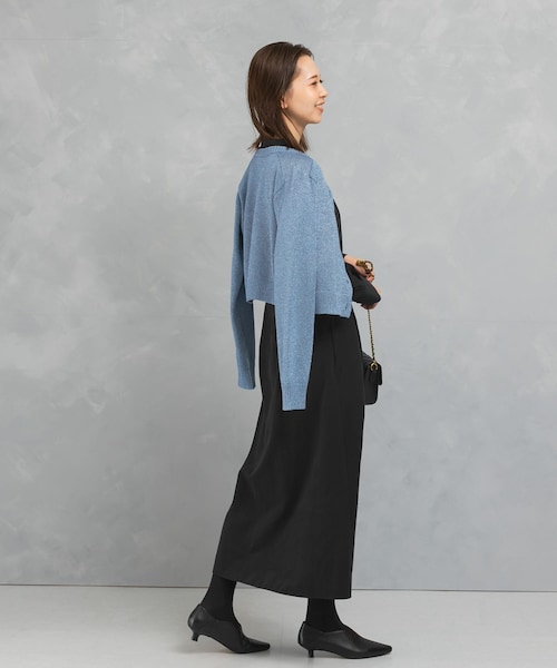 URBAN RESEARCH ROSSO（アーバンリサーチロッソ）の「スエードライクカシュクールワンピース（ワンピース・レディース・BLUE/ORANGE/BLACK・FREE）」の7枚目の写真