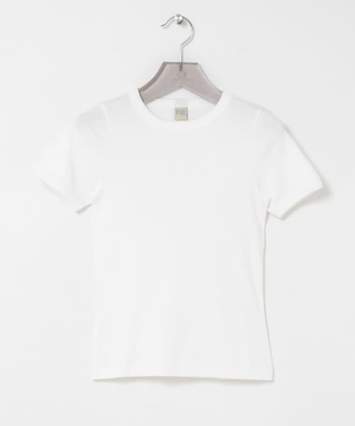 URBAN RESEARCH(アーバンリサーチ)の「FLORE FLORE CAR T-SHIRTS(Tシャツ/カットソー・レディース・WHITE/BLACK/OFF WHITE/EVERGREEN/STRAW/MULBERRY・S)」の1枚目の写真