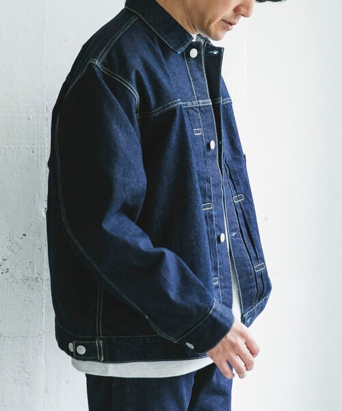 URBAN RESEARCH DOORS（アーバンリサーチドアーズ）の「13.3oz デニムジャケット（デニムジャケット・メンズ・INDIGO/BLACK・M/L）」の17枚目の写真