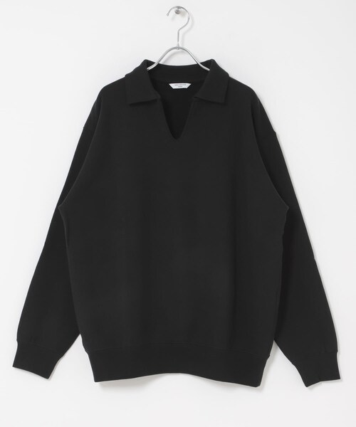 URBAN RESEARCH DOORS(アーバンリサーチドアーズ)の「TOMPKINS裏毛 スキッパースウェット(スウェット・メンズ・GREIGE/BLACK/NAVY・M/L)」の18枚目の写真