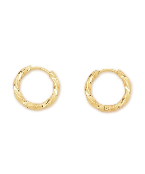 ROPE' PICNIC(ロペピクニック)の「ステンレスカット入りフープピアス(ピアス(両耳用)・レディース・ゴールド/シルバー・F)」の5枚目の写真
