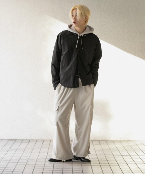 SENSE OF PLACE by URBAN RESEARCH(センスオブプレイスバイアーバンリサーチ)の「パデッドルーズシャツ(シャツ/ブラウス・メンズ・BLACK/L.BROWN/BEIGE/L.BLUE・M/L)」の10枚目の写真