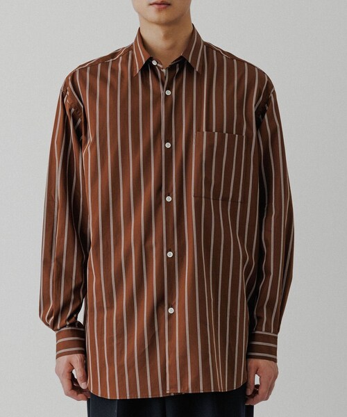 ADAM ET ROPE'（アダムエロペ）の「アソート ビッグシルエット レギュラーカラーシャツ（シャツ/ブラウス・メンズ・ブラック系/スミクロ/ブラウン系/イエロー系・L/M）」の22枚目の写真