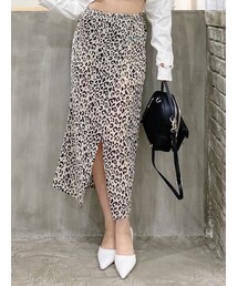 GYDA | LEOPARD DEEPスリットスカートライクショートパンツ(スカート)