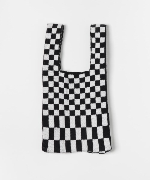 ITEMS URBANRESEARCH（アイテムズ アーバンリサーチ）の「ニットマルシェトートバッグ（トートバッグ・レディース・BLK/ORG/GRN・-）」の7枚目の写真