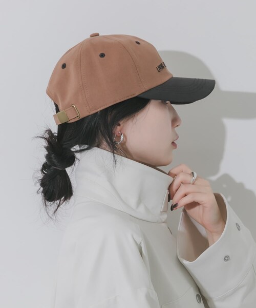 SMELLY（スメリー）の「weekendバイカラーキャップ（キャップ・レディース・IVO/BLU/BRN/CGY/NVY/BEG・-）」の2枚目の写真