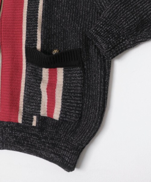 URBAN RESEARCH（アーバンリサーチ）の「The DUFFER N NEPHEWS　KNITTED ZIP UP HOODIE（テーラードジャケット・メンズ・BLACK/BROWN・M）」の8枚目の写真