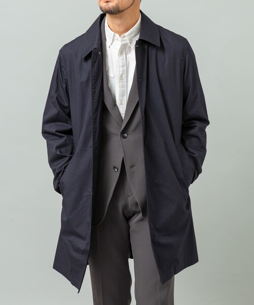 URBAN RESEARCH ROSSO（アーバンリサーチロッソ）の「『撥水』タイプライタースプリングコート（ステンカラーコート・メンズ・BLACK/D/NAVY/BLUE/GRAY/BEIGE/KHAKI・S/M/L/XL）」の5枚目の写真