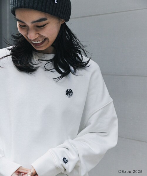 THE GOODLAND MARKET(ザグッドランドマーケット)の「EXPO2025 SWEATSHIRTS(スウェット・メンズ・WHITE/BLACK/C.GRAY/C.GR×BK・S/M/L)」の7枚目の写真