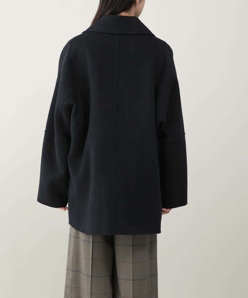 URBAN RESEARCH ROSSO（アーバンリサーチロッソ）の「『一部別注カラー』YENN　DOUBLE FACE PEA COAT（その他アウター・レディース・別注DNAVY/BROWN/CHARCOAL・FREE）」の14枚目の写真