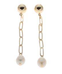 LAGUNAMOON | LADY淡水パールチェーンスウィングピアス(ピアス（両耳用）)