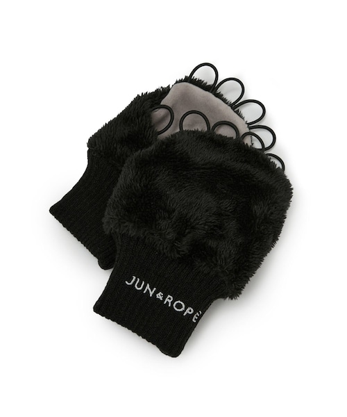 ROPE'（ロペ）の「フリース手甲/Oggi掲載（手袋・レディース・ブラック/グレー/ホワイト・F）」の6枚目の写真