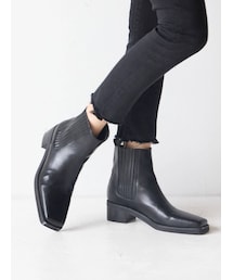 Ungrid | スクエアトゥサイドゴアブーツ(ブーツ)