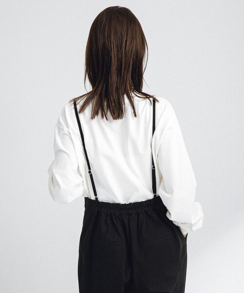 URBAN RESEARCH Sonny Label（アーバンリサーチサニーレーベル）の「コットンビスチェサロペット（サロペット/オーバーオール・レディース・ブラック/バター・FREE）」の6枚目の写真