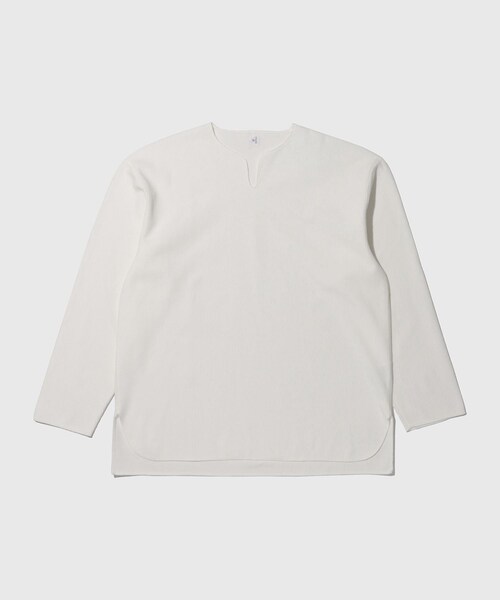 ADAM ET ROPE'(アダムエロペ)の「【blurhmsROOTSTOCK】Rough&Smooth Thermal Over NeckL/S(Tシャツ/カットソー・メンズ・ブラック/チャコール/ホワイト・2/3)」の2枚目の写真