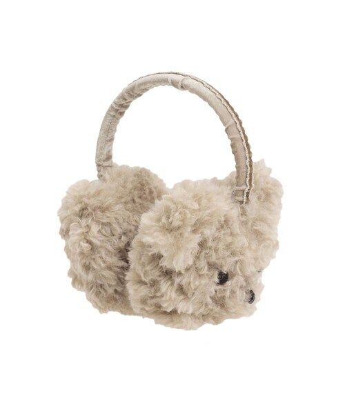 merry jenny（メリージェニー）の「bear bear イヤーマフ（チャーム・レディース・オフホワイト/ブラック/ベージュ・F）」の3枚目の写真