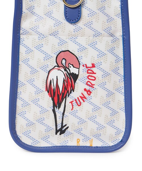ROPE'（ロペ）の「【Resurrection Lanius Square Mini 】フラミンゴペイントカートバッグ（トートバッグ・レディース・ホワイト・F）」の6枚目の写真
