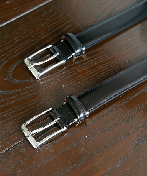 URBAN RESEARCH DOORS（アーバンリサーチドアーズ）の「LIFE STYLE TAILOR　アドバンレザーベルト（ベルト・メンズ・BLACK/D-BROWN・Free）」の2枚目の写真